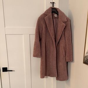 LOFT Dusty Pink Teddy Jacket